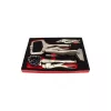 KROFtools Karosszérialakatos patentfogó készlet szerszámkocsi-modulban, 4 részes (8576)