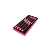 KROFtools Csuklós racsnis csillag-villás kulcs készlet, 8 részes, szivacs tálcán, 8-19 mm (8597)