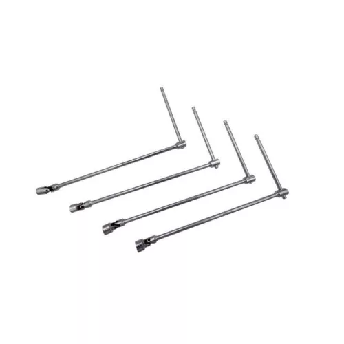 KROFtools T-szárú dugókulcs készlet, extra hosszú (400 mm), 8 részes, 6-19 mm, szivacs tálca (8607)