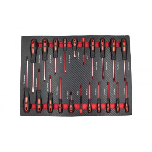 KROFtools Szerszámkocsi tálca készlet, 236 darabos szerszámkészlet 6 fiókhoz (86236)
