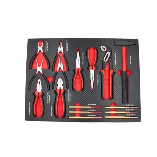 KROFtools Szerszámkocsi tálca készlet, 236 darabos szerszámkészlet 6 fiókhoz (86236)