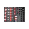 KROFtools Szerszámkocsi tálca készlet, 236 darabos szerszámkészlet 6 fiókhoz (86236)