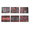 KROFtools Szerszámkocsi tálca készlet, 236 darabos szerszámkészlet 6 fiókhoz (86236)