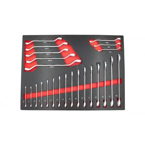 KROFtools Szerszámkocsi tálca készlet, 236 darabos szerszámkészlet 6 fiókhoz (86236)