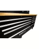 KROFtools Mobil műhely munkapad 2133 mm hosszú, 10 fiókkal, 38 mm vastag fa munkafelülettel (8631)