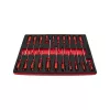 KROFtools  PROLINE szerszámkészlet, szerszámkocsi tálcák, 7 modul, 318 darab szerszám(8638)