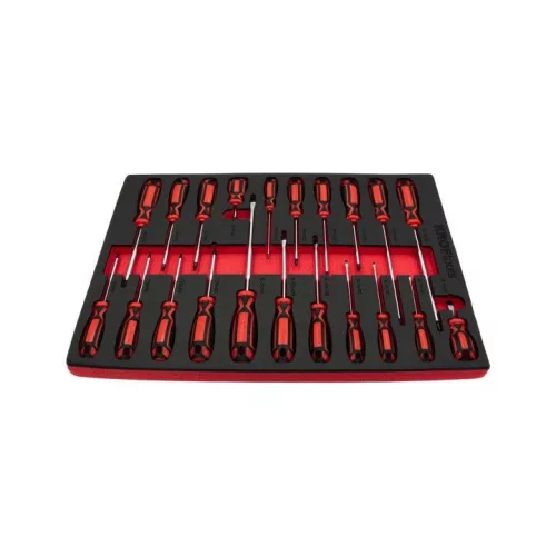 KROFtools  PROLINE szerszámkészlet, szerszámkocsi tálcák, 7 modul, 318 darab szerszám(8638)