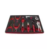 KROFtools  PROLINE szerszámkészlet, szerszámkocsi tálcák, 7 modul, 318 darab szerszám(8638)