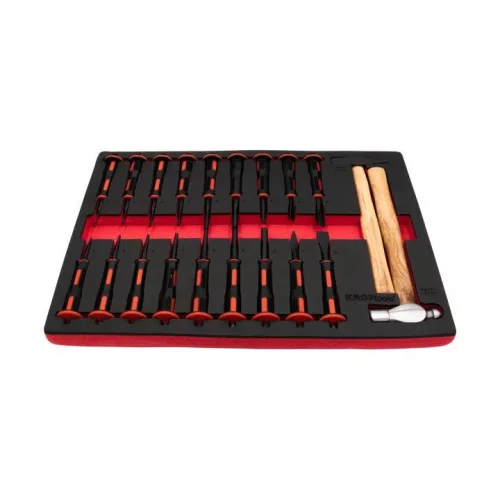KROFtools  PROLINE szerszámkészlet, szerszámkocsi tálcák, 7 modul, 318 darab szerszám(8638)