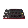 KROFtools  PROLINE szerszámkészlet, szerszámkocsi tálcák, 7 modul, 318 darab szerszám(8638)