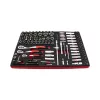 KROFtools  PROLINE szerszámkészlet, szerszámkocsi tálcák, 7 modul, 318 darab szerszám(8638)
