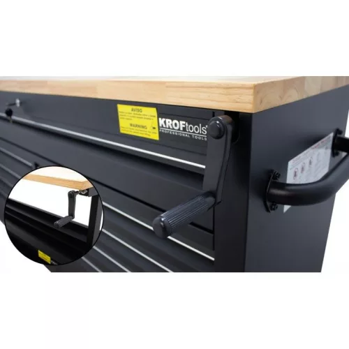 KROFtools  FIÓKOS MOBIL gurulós MUNKAPAD, szerszámos szekrény 1550 mm fogók nélkül (8661)