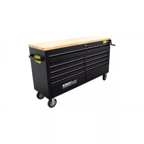 KROFtools  FIÓKOS MOBIL gurulós MUNKAPAD, szerszámos szekrény 1550 mm fogók nélkül (8661)
