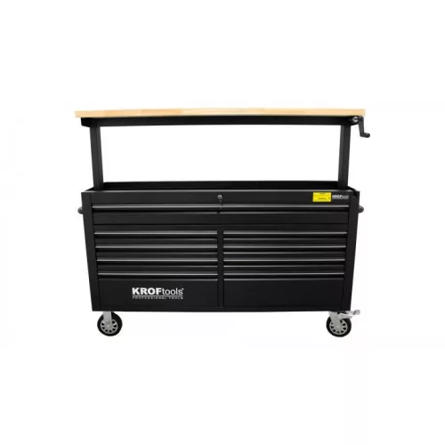 KROFtools  FIÓKOS MOBIL gurulós MUNKAPAD, szerszámos szekrény 1550 mm fogók nélkül (8661)