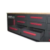 KROFtools Szerszámos műhely szekrény 12 fiókkal, + munkapad ,  2,85 MT (8670)