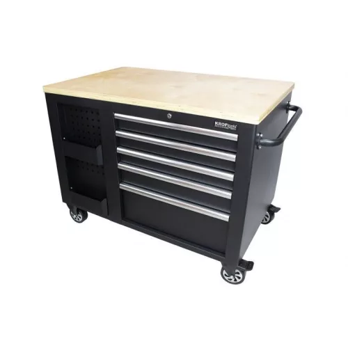 KROFtools MOBIL gurulós  szerszámos kocsi, MUNKAPADdal, ( műhelykocsi ) 1,14x0,73MT (8700)