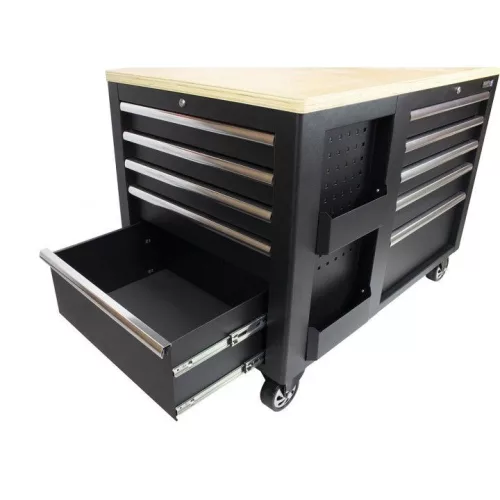 KROFtools MOBIL gurulós  szerszámos kocsi, MUNKAPADdal, ( műhelykocsi ) 1,14x0,73MT (8700)