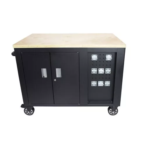 KROFtools MOBIL gurulós  szerszámos kocsi, MUNKAPADdal, ( műhelykocsi ) 1,14x0,73MT (8700)