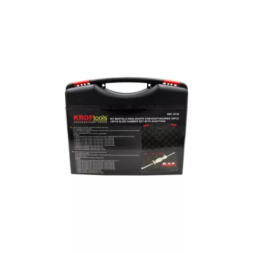KROFtools Csúszókalapács készlet adapterekkel 10 részes, M12 csatlakozással (8739)