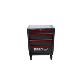   KROFtools Szerszámos kocsi,  gurulós szekrény 4 fiókos (8804)