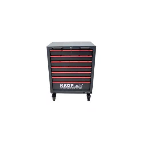 KROFtools Szerszámkocsi 7 fiókos, gurulós  ( szekrény ) üres  (8816)
