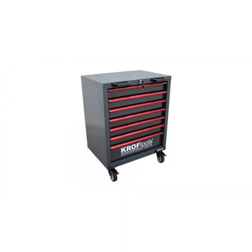 KROFtools Szerszámkocsi 7 fiókos, gurulós  ( szekrény ) üres  (8816)