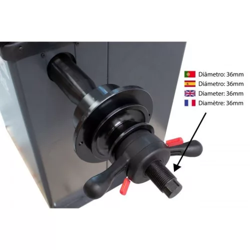 KROFtoolsFélautomata kerékkiegyensúlyozó gép (centírozó) 10"-24" (9022)