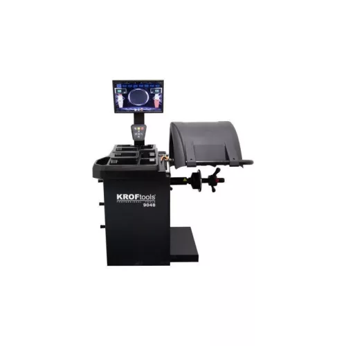 KROFtools AUTOMATIKUS KERÉK KIEgyensúlyozó ( centírozó ) 10"-24" LÉZERREL ÉS 21'-ES LCD-VEL (9048)
