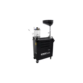   KROFtools Fáradtolaj-leszívó berendezés mérőedénnyel, 90 literes, 3 fiókos (szerszámok nélkül) (9716)