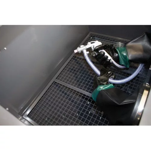 KROFtools Homokszóró kabin alkatrésztisztításhoz, 220 l (9760)