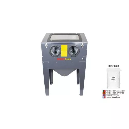 KROFtools Homokszóró kabin alkatrésztisztításhoz, 220 l (9760)