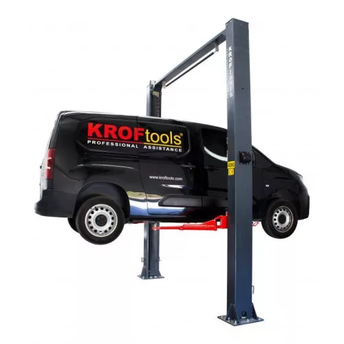 KROFtools 4 tonnás, kétoszlopos, talp nélküli emelő 380V (9809)