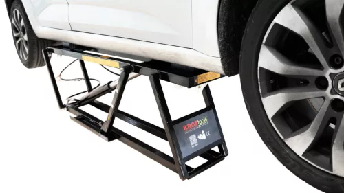 KROFtools Hordozható autóemelő 2,5 t, 88–460 mm emelési tartománnyal (9813)