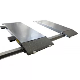   KROFtools Padlóra telepíthető ollós autóemelő elektrohidraulikus működéssel, 3 t, 220 V (9815M)