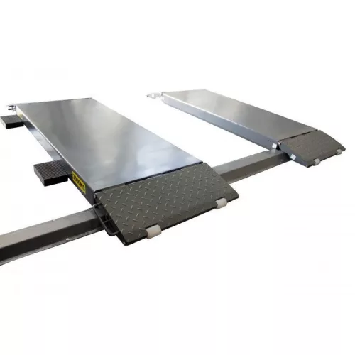 KROFtools Padlóra telepíthető ollós autóemelő elektrohidraulikus működéssel, 3 t, 380 V (9815)