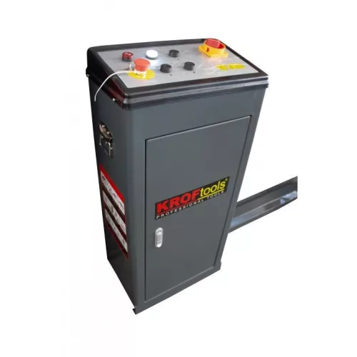 KROFtools Padlóra telepíthető ollós autóemelő elektrohidraulikus működéssel, 3 t, 380 V (9815)