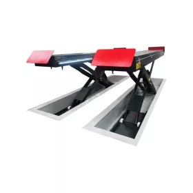   KROFtools Kettős ollós futóműállító emelő 3,5 t, 4000 mm-es platformmal és LED-világítással (9824)