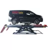 KROFtools Kettős ollós futóműállító emelő 3,5 t, 220–1860 mm, LED világítással (9832)