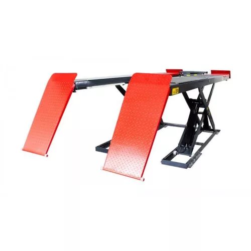 KROFtools Alacsony profilú ollós autóemelő futóműállításhoz LED világítással, 4,5 t (9833)