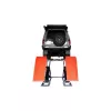 KROFtools Alacsony profilú ollós autóemelő futóműállításhoz LED világítással, 4,5 t (9833)