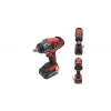 KROFtools  Akkumulátoros ÜTVECSAVAROZÓ 1/2"-OS 400 Nm + SARKCSISZOLÓ KÉSZLET - 18 V,  115 mm , készlet 4 Ah akkuval + töltővel(9910)