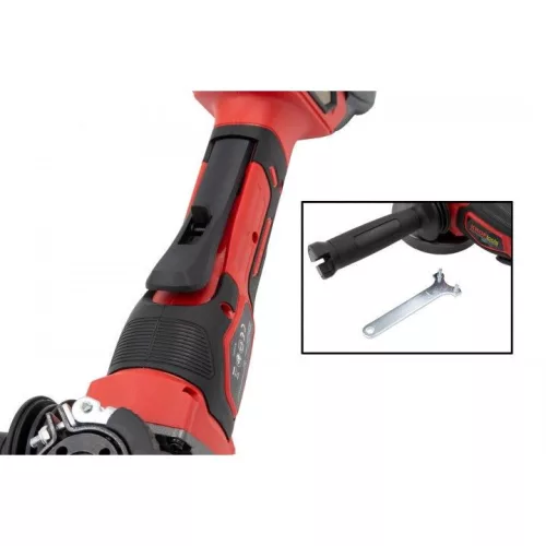 KROFtools  Akkumulátoros ÜTVECSAVAROZÓ 1/2"-OS 400 Nm + SARKCSISZOLÓ KÉSZLET - 18 V,  115 mm , készlet 4 Ah akkuval + töltővel(9910)