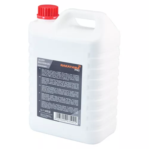 NAKAYAMA PRO Lánc- és vezetőlemez olaj láncfűrészhez, biológiailag lebomló, 5 liter (LB1200)