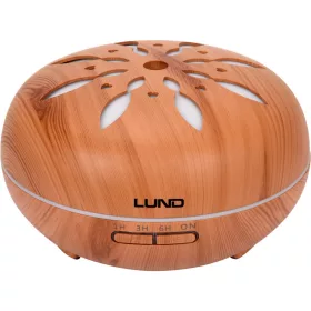   LUND Aromaterápiás diffúzor 500ml, sötét fa, távvezérlős (66902)