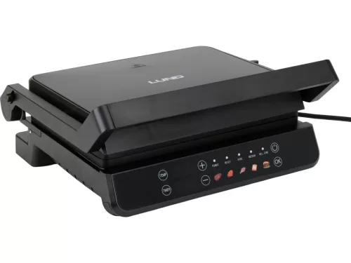 LUND ELEKTROMOS kontakt GRILLező 2000 W, LED VEZÉRLŐPANEL ( Gofri tányérokkal is használható : LUND 67442 )  (67440)