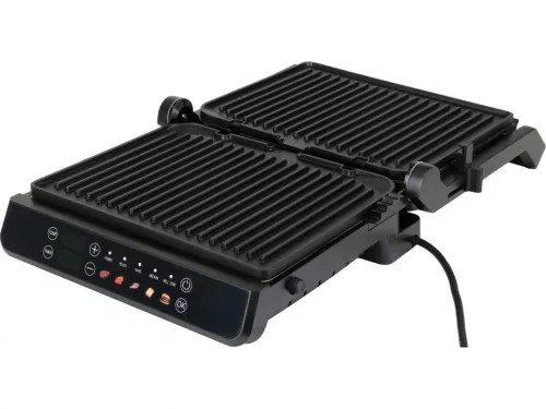 LUND ELEKTROMOS kontakt GRILLező 2000 W, LED VEZÉRLŐPANEL ( Gofri tányérokkal is használható : LUND 67442 )  (67440)