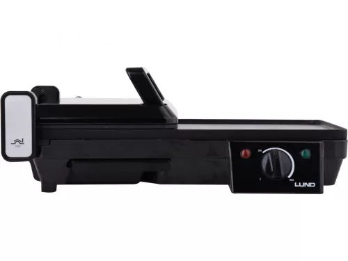 LUND Asztali elektromos grill 2000 W, 40,5 × 25 cm, 2 az 1-ben sütőlappal (67455)