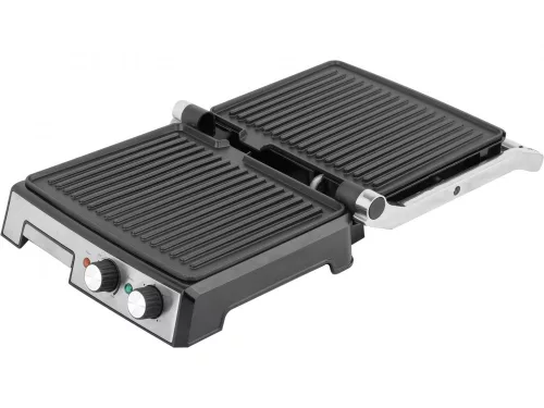 LUND Asztali grill 2000W, 29x24cm ezüst(67457)