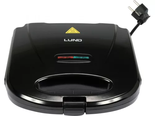 LUND SZendvicssütő 750W, GRILL LÁNY, FEKETE (67528)