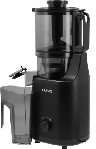 LUND Gyümölcs- és zöldségprés lassú csigás préseléssel, 250 W, 140 mm-es betöltőnyílással (67843)